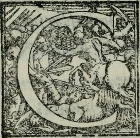 An illustration from Il Constante, 1566, leaf 373