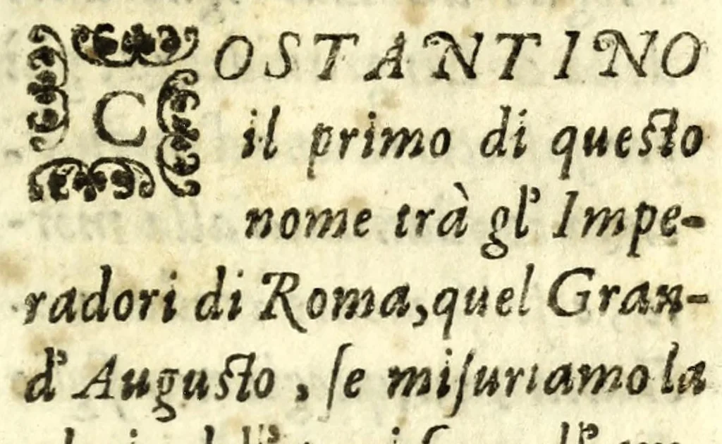 An illustration from Il Costantino : tragedia, 1653, leaf 15