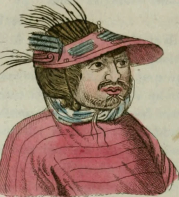 An illustration from Il costume antico e moderno, o, storia del governo, della milizia, della religione, delle arti, scienze ed usanze di tutti i popoli antichi e moderni, provata coi monumenti dell'antichità e rappresentata cogli analoghi disegni dal dottor Giulio Ferrario : America, 1826, leaf 101