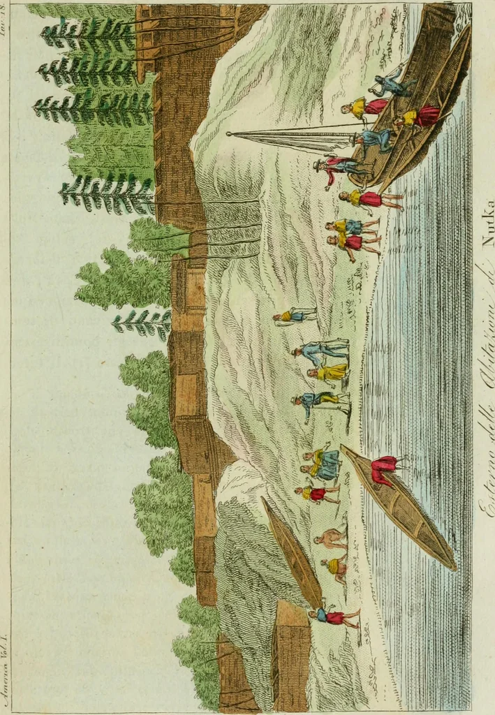 An illustration from Il costume antico e moderno, o, storia del governo, della milizia, della religione, delle arti, scienze ed usanze di tutti i popoli antichi e moderni, provata coi monumenti dell'antichità e rappresentata cogli analoghi disegni dal dottor Giulio Ferrario : America, 1826, leaf 164