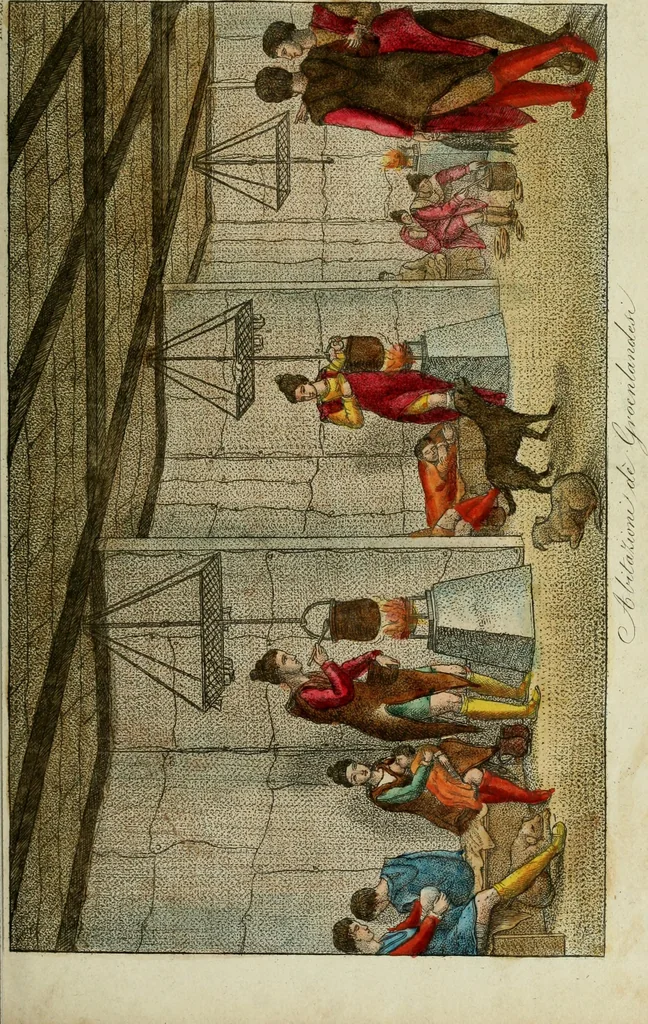 An illustration from Il costume antico e moderno, o, storia del governo, della milizia, della religione, delle arti, scienze ed usanze di tutti i popoli antichi e moderni, provata coi monumenti dell'antichità e rappresentata cogli analoghi disegni dal dottor Giulio Ferrario : America, 1826, leaf 252