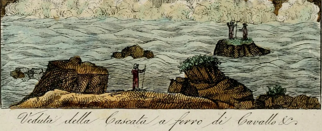 An illustration from Il costume antico e moderno, o, storia del governo, della milizia, della religione, delle arti, scienze ed usanze di tutti i popoli antichi e moderni, provata coi monumenti dell'antichità e rappresentata cogli analoghi disegni dal dottor Giulio Ferrario : America, 1826, leaf 333