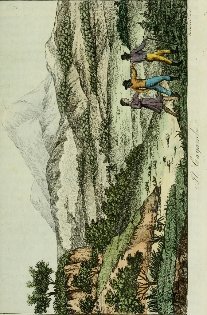 An illustration from Il costume antico e moderno, o, storia del governo, della milizia, della religione, delle arti, scienze ed usanze di tutti i popoli antichi e moderni, provata coi monumenti dell'antichità e rappresentata cogli analoghi disegni dal dottor Giulio Ferrario : America, 1826, leaf 50