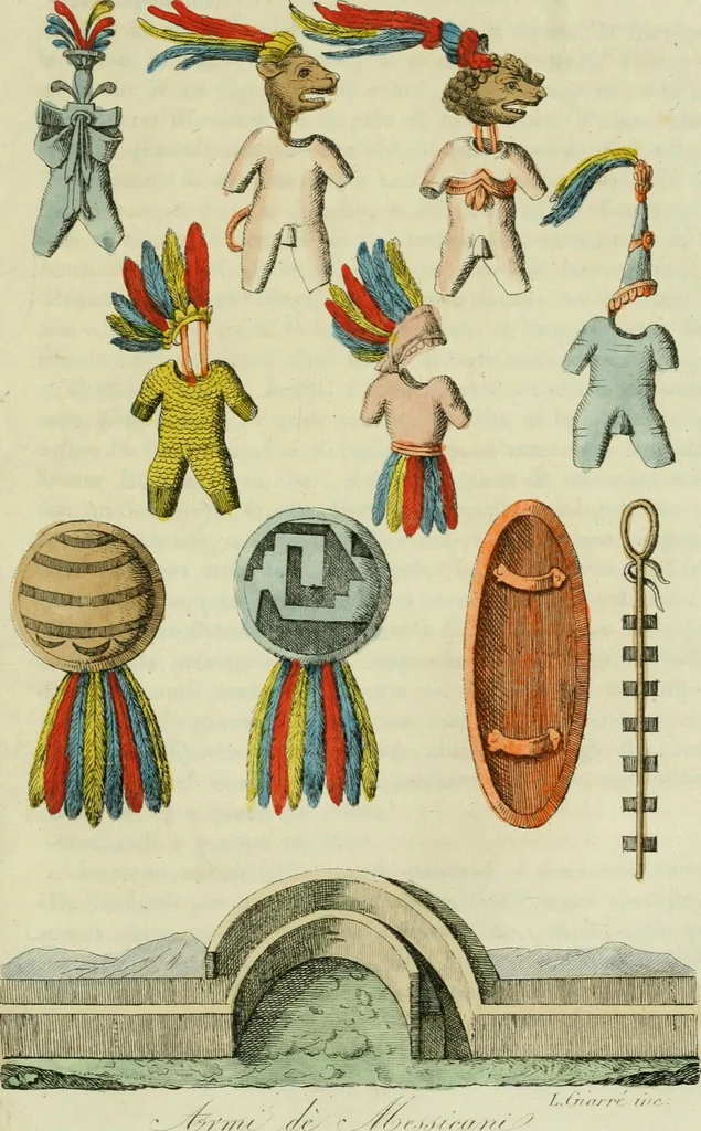 An illustration from Il costume antico e moderno, o, storia del governo, della milizia, della religione, delle arti, scienze ed usanze di tutti i popoli antichi e moderni, provata coi monumenti dell'antichità e rappresentata cogli analoghi disegni dal dottor Giulio Ferrario : America, 1826, leaf 730