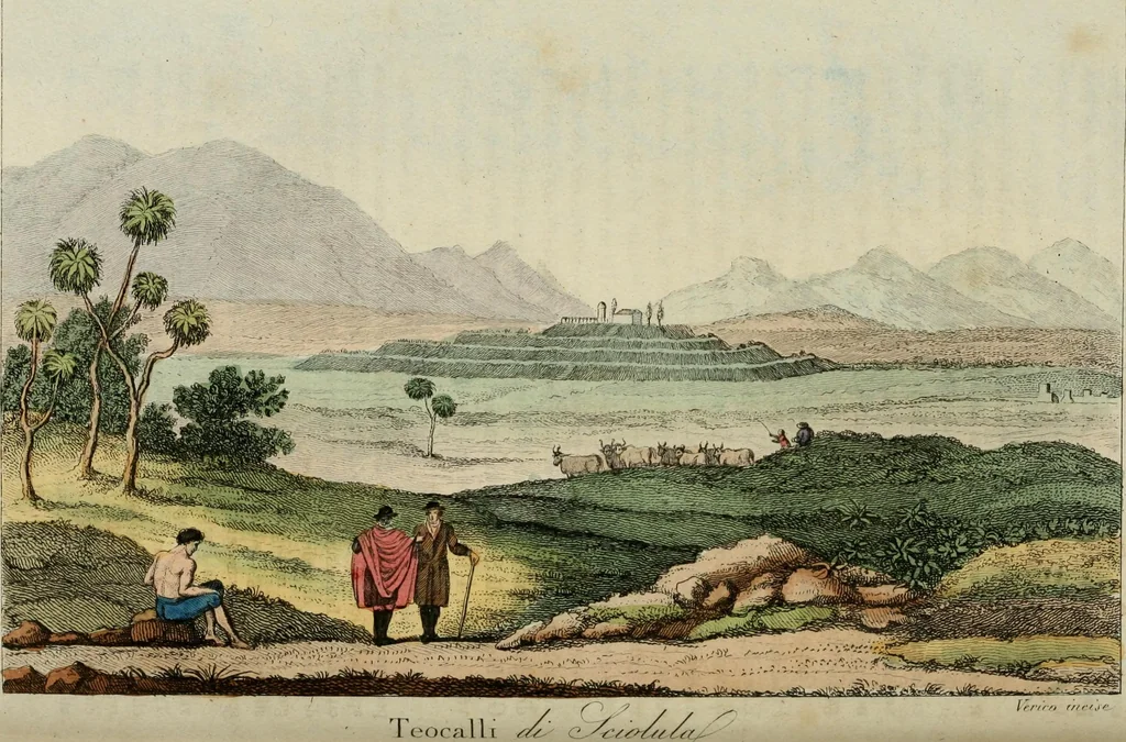 An illustration from Il costume antico e moderno, o, storia del governo, della milizia, della religione, delle arti, scienze ed usanze di tutti i popoli antichi e moderni, provata coi monumenti dell'antichità e rappresentata cogli analoghi disegni dal dottor Giulio Ferrario : America, 1826, leaf 761