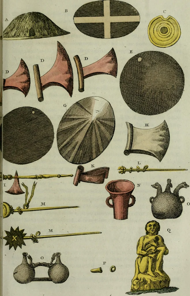 An illustration from Il costume antico e moderno, o, storia del governo, della milizia, della religione, delle arti, scienze ed usanze di tutti i popoli antichi e moderni, provata coi monumenti dell'antichità e rappresentata cogli analoghi disegni dal dottor Giulio Ferrario : America, 1826, leaf 217
