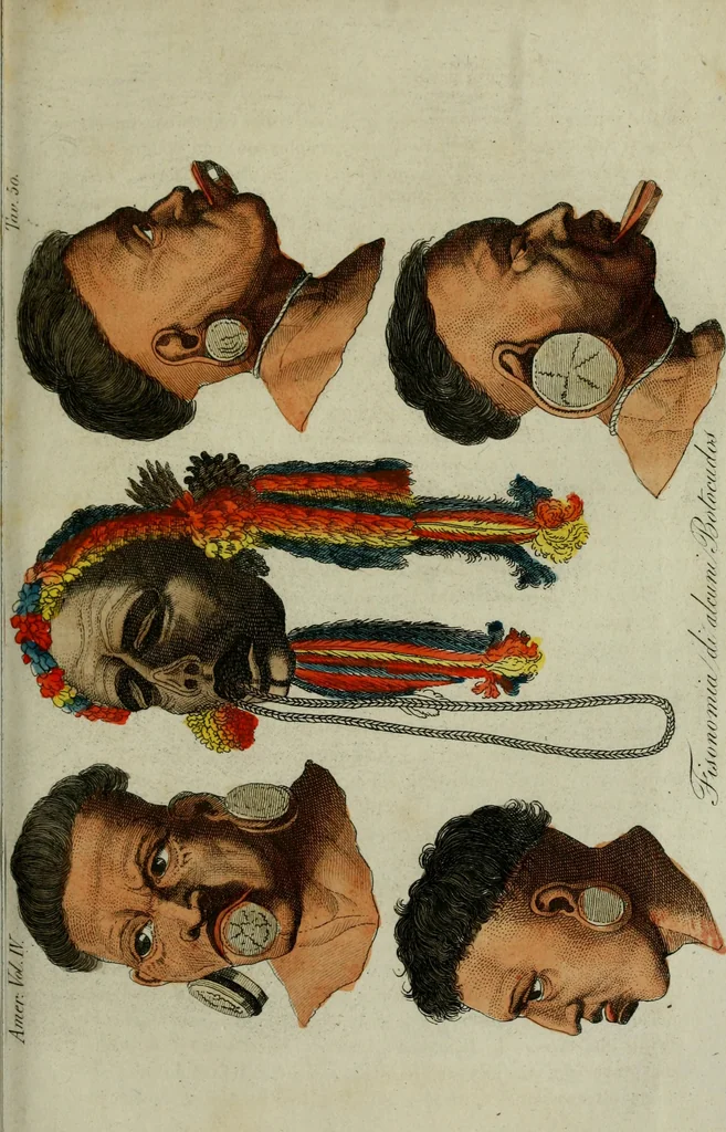 An illustration from Il costume antico e moderno, o, storia del governo, della milizia, della religione, delle arti, scienze ed usanze di tutti i popoli antichi e moderni, provata coi monumenti dell'antichità e rappresentata cogli analoghi disegni dal dottor Giulio Ferrario : America, 1826, leaf 499