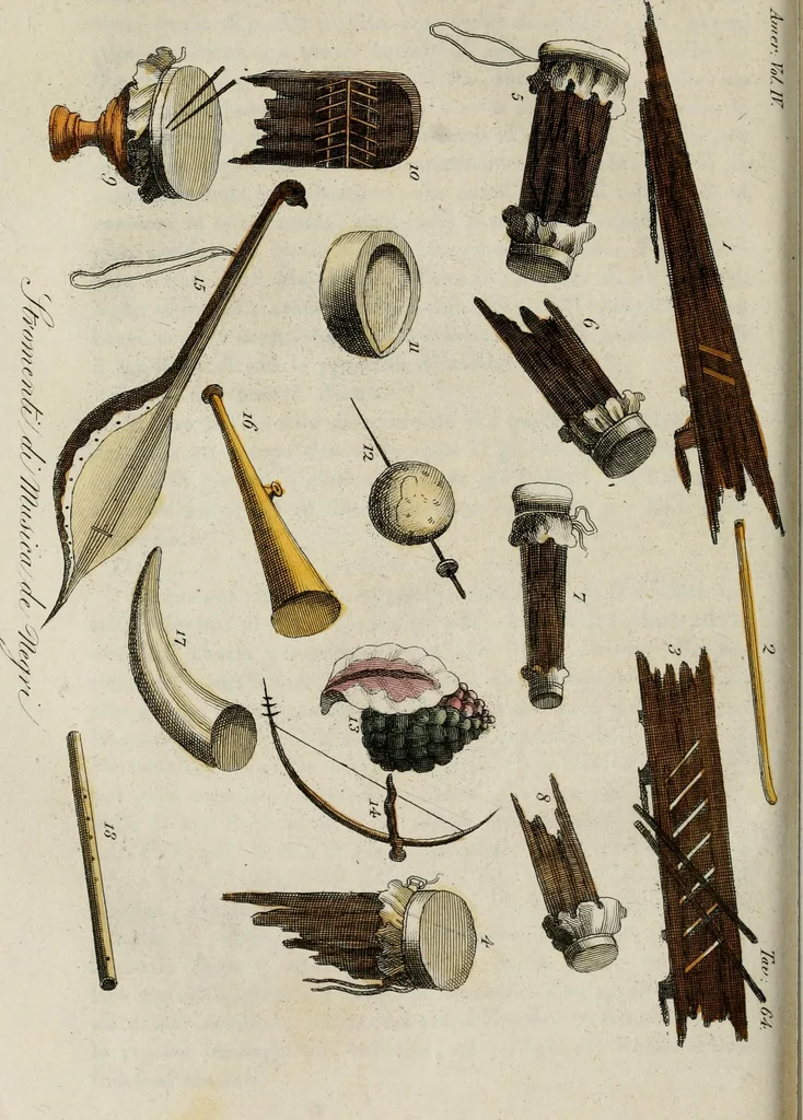 An illustration from Il costume antico e moderno, o, storia del governo, della milizia, della religione, delle arti, scienze ed usanze di tutti i popoli antichi e moderni, provata coi monumenti dell'antichità e rappresentata cogli analoghi disegni dal dottor Giulio Ferrario : America, 1826, leaf 612