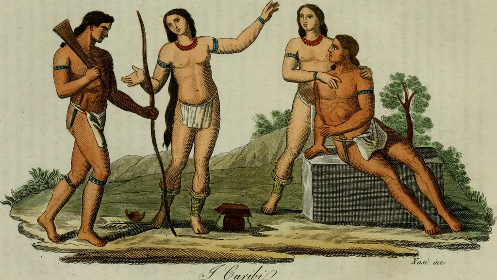 An illustration from Il costume antico e moderno, o, storia del governo, della milizia, della religione, delle arti, scienze ed usanze di tutti i popoli antichi e moderni, provata coi monumenti dell'antichità e rappresentata cogli analoghi disegni dal dottor Giulio Ferrario : America, 1826, leaf 639