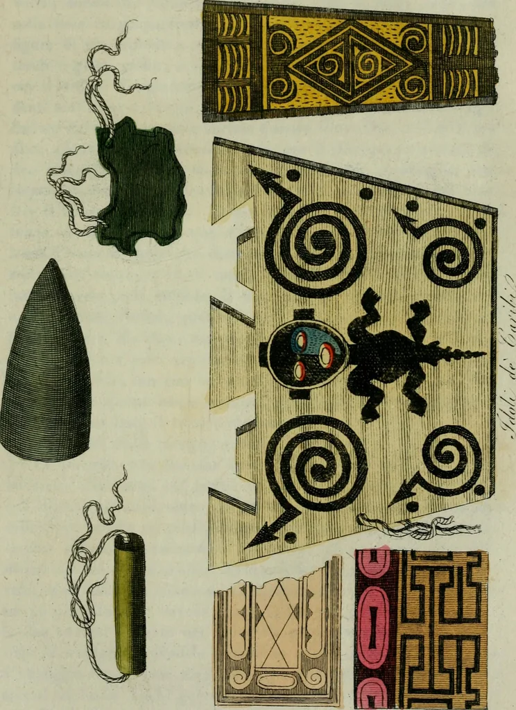 An illustration from Il costume antico e moderno, o, storia del governo, della milizia, della religione, delle arti, scienze ed usanze di tutti i popoli antichi e moderni, provata coi monumenti dell'antichità e rappresentata cogli analoghi disegni dal dottor Giulio Ferrario : America, 1826, leaf 669