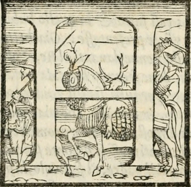 An illustration from Il Decameron di Messer G. Boccacci cittadino fiorentino, 1573, leaf 155