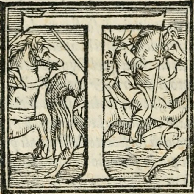 An illustration from Il Decameron di Messer G. Boccacci cittadino fiorentino, 1573, leaf 185