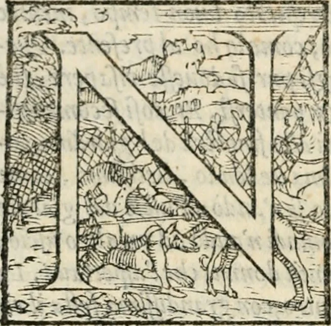 An illustration from Il Decameron di Messer G. Boccacci cittadino fiorentino, 1573, leaf 201