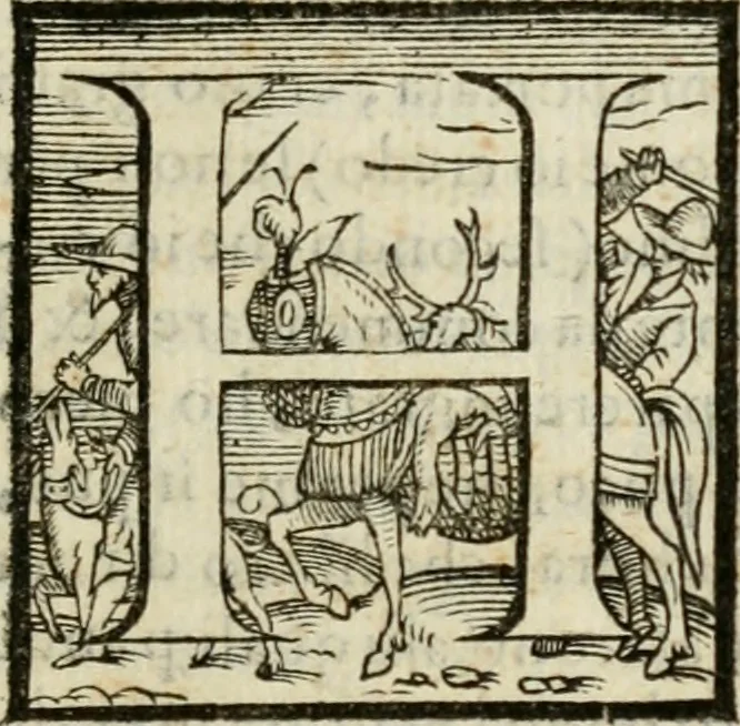 An illustration from Il Decameron di Messer G. Boccacci cittadino fiorentino, 1573, leaf 32