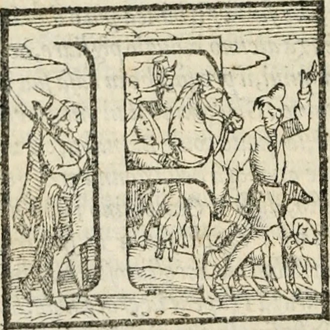 An illustration from Il Decameron di Messer G. Boccacci cittadino fiorentino, 1573, leaf 325