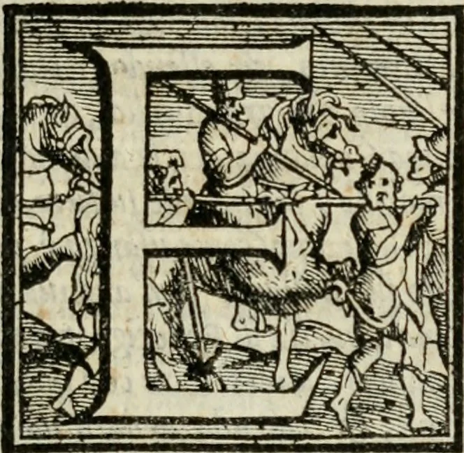 An illustration from Il Decameron di Messer G. Boccacci cittadino fiorentino, 1573, leaf 340
