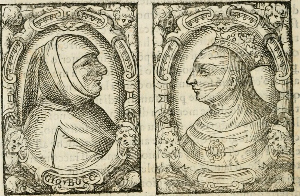 An illustration from Il Decameron di Messer G. Boccacci cittadino fiorentino, 1573, leaf 35