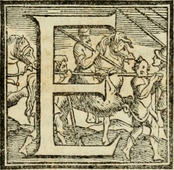 An illustration from Il Decameron di Messer G. Boccacci cittadino fiorentino, 1573, leaf 372