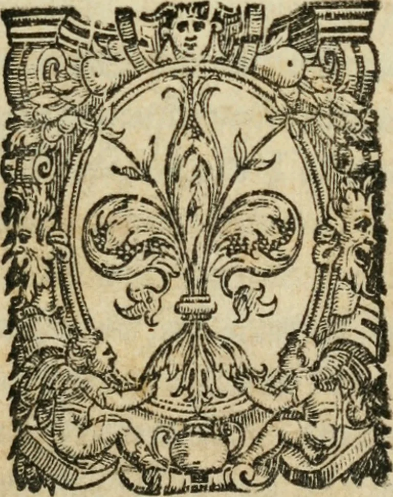 An illustration from Il Decameron di Messer G. Boccacci cittadino fiorentino, 1573, leaf 4