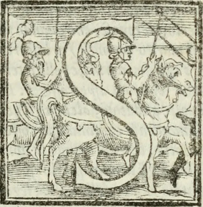 An illustration from Il Decameron di Messer G. Boccacci cittadino fiorentino, 1573, leaf 412