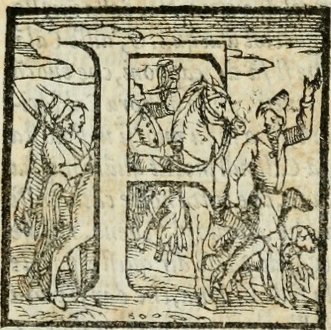 An illustration from Il Decameron di Messer G. Boccacci cittadino fiorentino, 1573, leaf 438