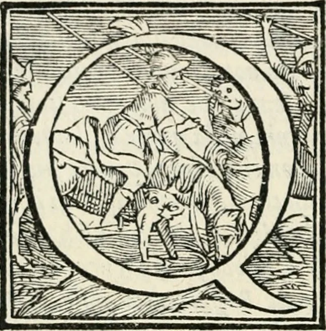 An illustration from Il Decameron di Messer G. Boccacci cittadino fiorentino, 1573, leaf 489