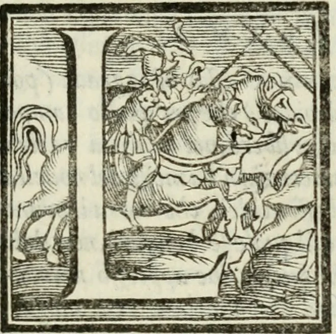 An illustration from Il Decameron di Messer G. Boccacci cittadino fiorentino, 1573, leaf 500