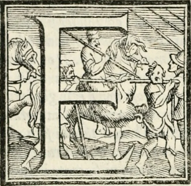 An illustration from Il Decameron di Messer G. Boccacci cittadino fiorentino, 1573, leaf 525