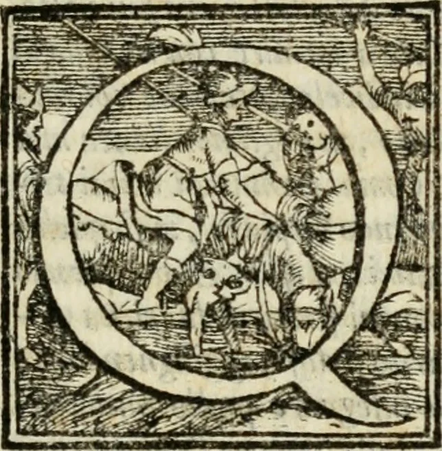 An illustration from Il Decameron di Messer G. Boccacci cittadino fiorentino, 1573, leaf 534