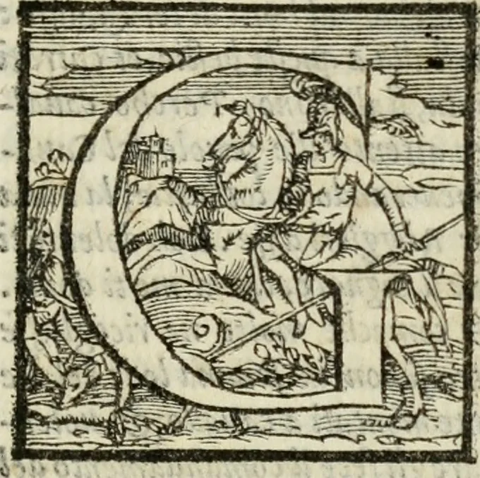 An illustration from Il Decameron di Messer G. Boccacci cittadino fiorentino, 1573, leaf 540