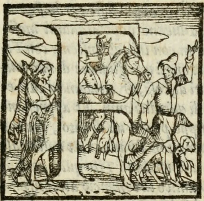 An illustration from Il Decameron di Messer G. Boccacci cittadino fiorentino, 1573, leaf 572