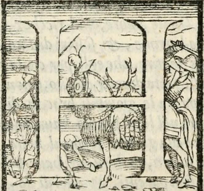 An illustration from Il Decameron di Messer G. Boccacci cittadino fiorentino, 1573, leaf 585