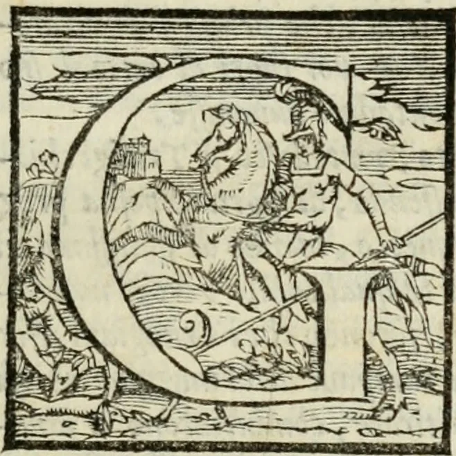 An illustration from Il Decameron di Messer G. Boccacci cittadino fiorentino, 1573, leaf 84
