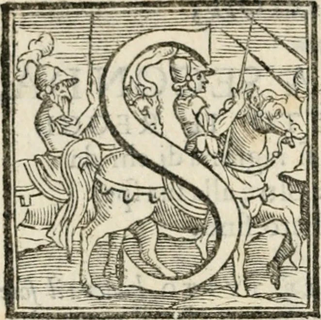 An illustration from Il Decameron di Messer G. Boccacci cittadino fiorentino, 1573, leaf 85