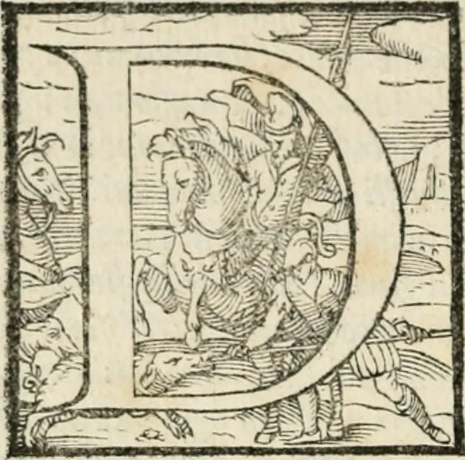 An illustration from Il Decameron di Messer G. Boccacci cittadino fiorentino, 1573, leaf 89