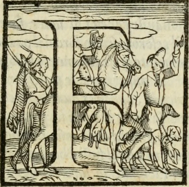 An illustration from Il Decameron di Messer G. Boccacci cittadino fiorentino, 1573, leaf 94