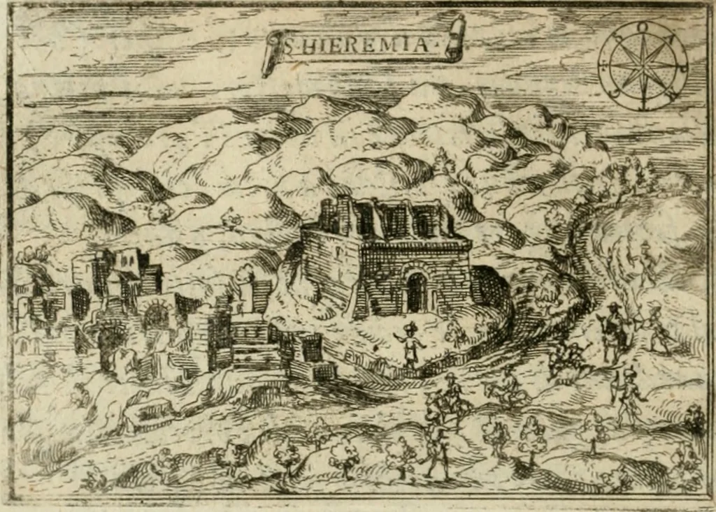 An illustration from Il devotissimo viaggio di Gervsalemme, 1587, leaf 143