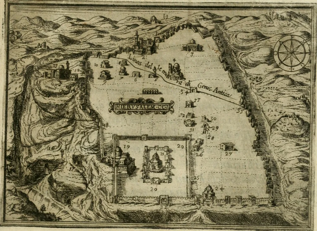 An illustration from Il devotissimo viaggio di Gervsalemme, 1587, leaf 154