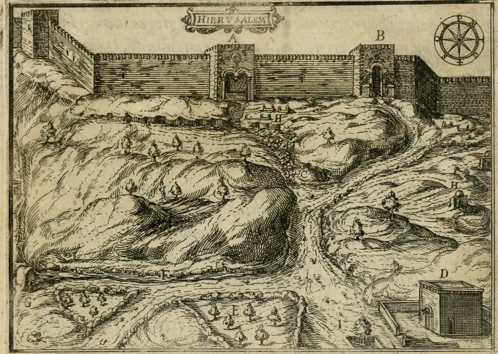 An illustration from Il devotissimo viaggio di Gervsalemme, 1587, leaf 182