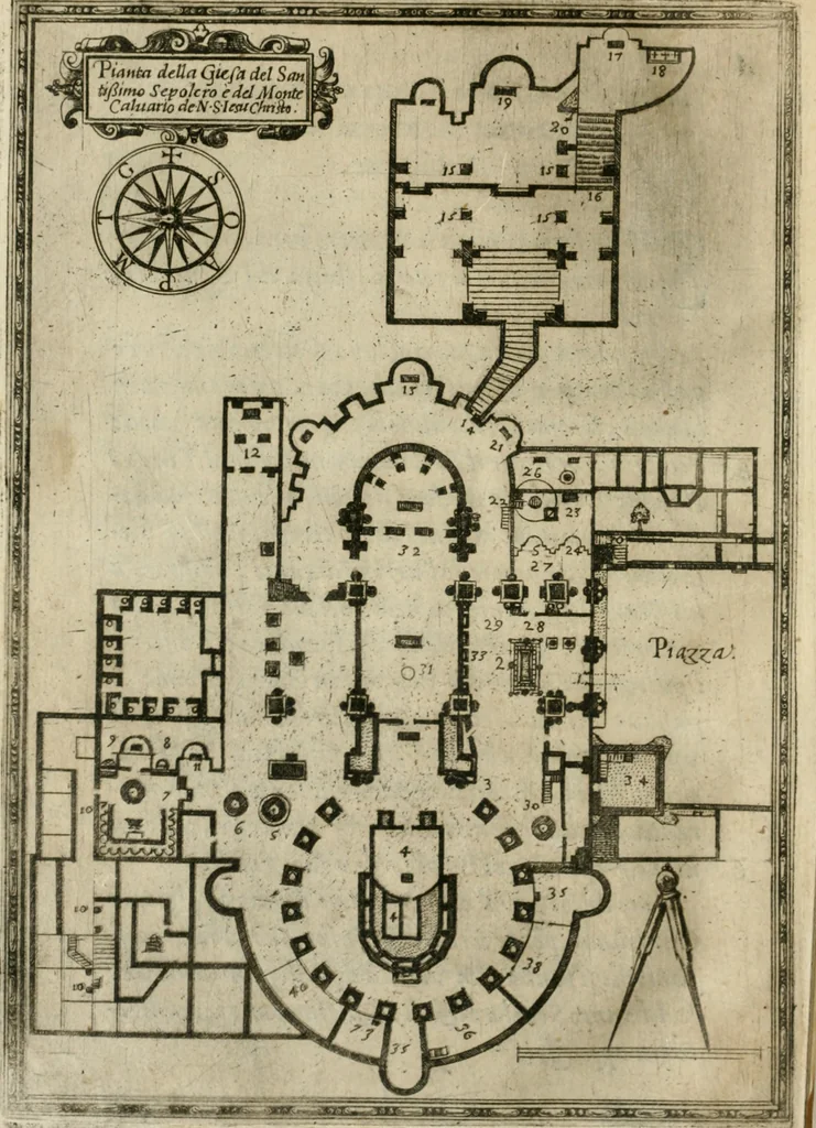 An illustration from Il devotissimo viaggio di Gervsalemme, 1587, leaf 207
