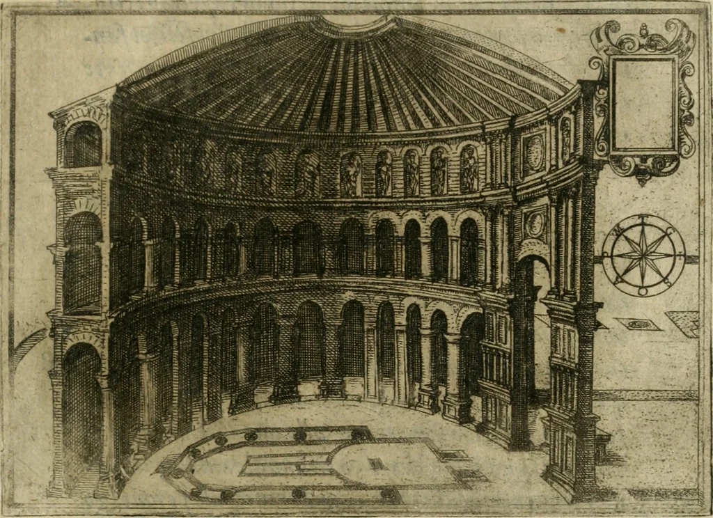 An illustration from Il devotissimo viaggio di Gervsalemme, 1587, leaf 212
