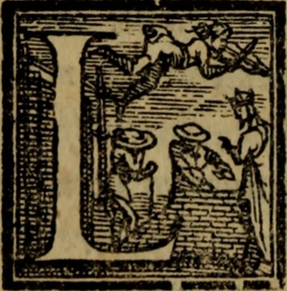 An illustration from Il duello del Mutio Iustinopolitano .., 1550, leaf 27