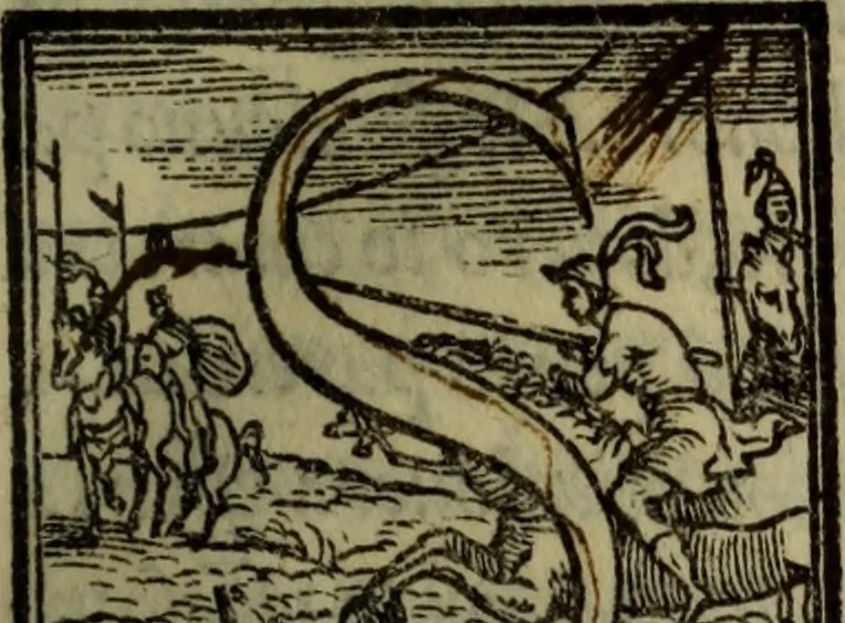 An illustration from Il duello del Mutio Iustinopolitano .., 1550, leaf 66