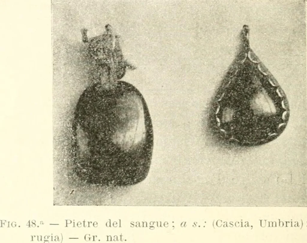An illustration from Il feticismo primitivo in Italia, e le sue forme di adattamento, 1907, leaf 105
