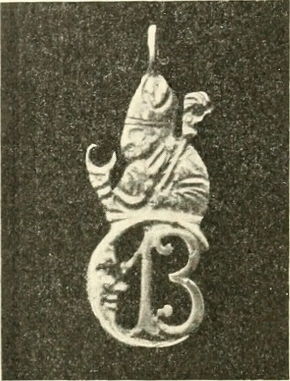 An illustration from Il feticismo primitivo in Italia, e le sue forme di adattamento, 1907, leaf 135