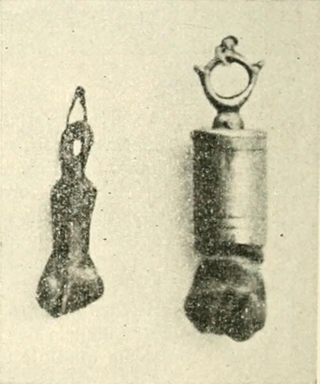 An illustration from Il feticismo primitivo in Italia, e le sue forme di adattamento, 1907, leaf 65