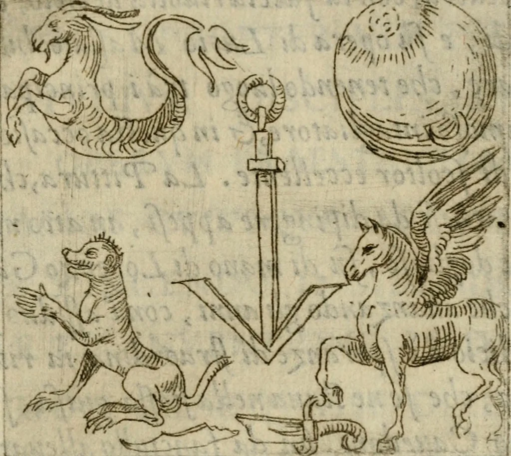An illustration from Il funerale d'Agostin Carraccio : fatto in Bologna sua patria da gl'Incaminati academici del disegno, 1603, leaf 12