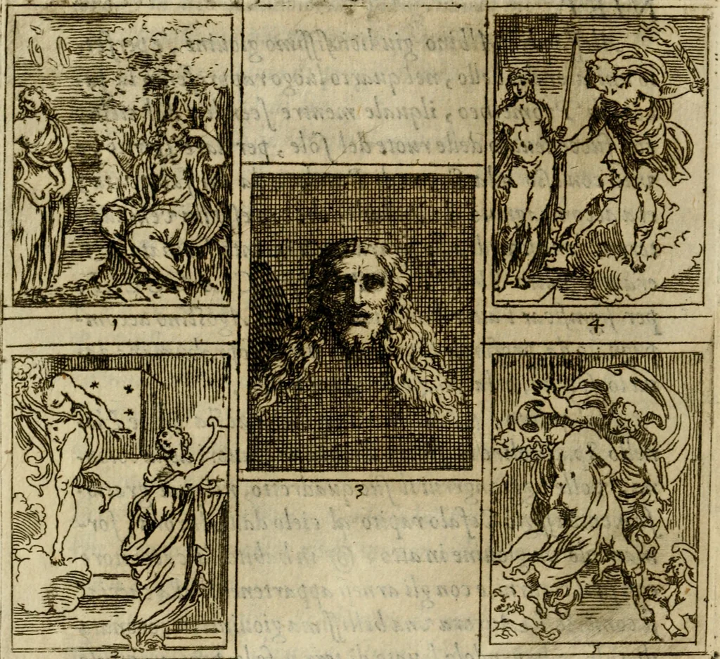 An illustration from Il funerale d'Agostin Carraccio : fatto in Bologna sua patria da gl'Incaminati academici del disegno, 1603, leaf 19