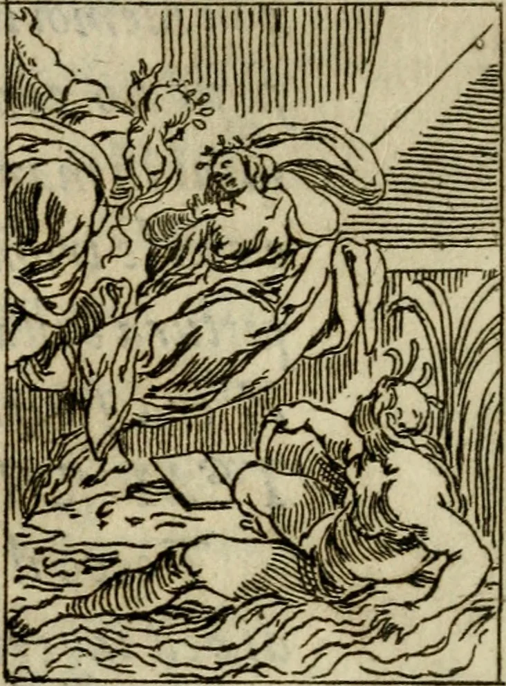 An illustration from Il funerale d'Agostin Carraccio : fatto in Bologna sua patria da gl'Incaminati academici del disegno, 1603, leaf 24