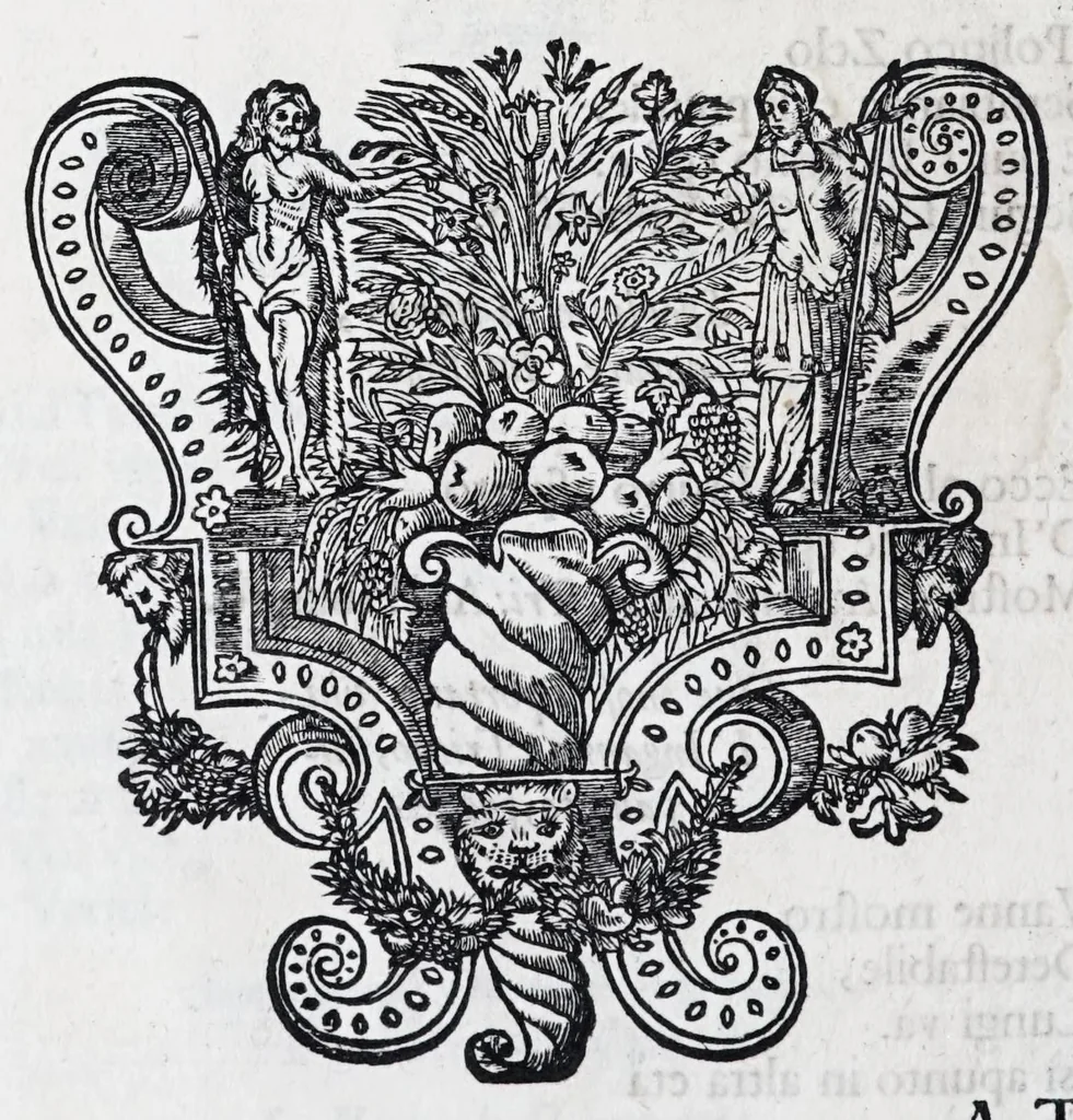 An illustration from Il fvoco eterno cvstodito dalle vestali : drama musicale per la felicissima nascita della sereniss. archidvchessa Anna Maria, figlia delle S.S. C.C. R.R. MM. dell' imperatore Leopoldo, e della imperatrice Clavdia Felice : et all medesime M.M. consacrato, 1674, leaf 118